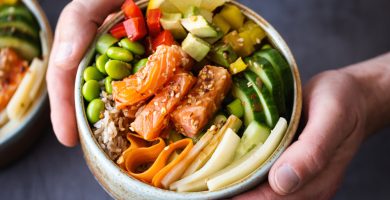 POKE BOWL DE SALMÓN Y VERDURAS